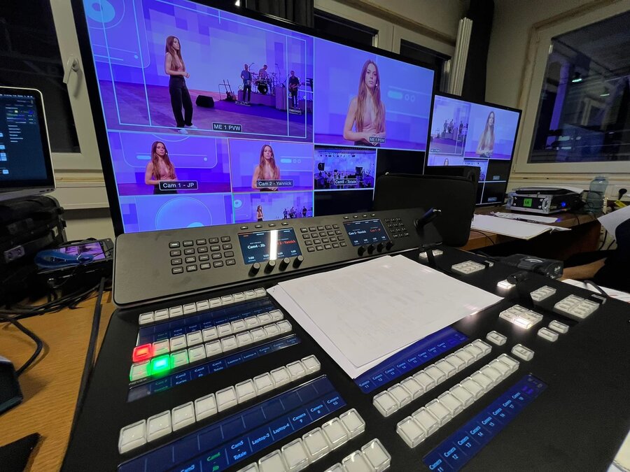 Bildregie bei einer Live-TV-Produktion